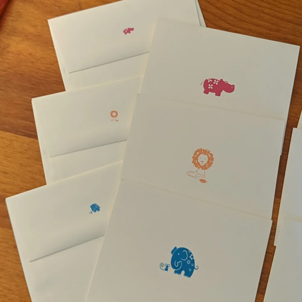 Box Set of 6 blank cards - assorted